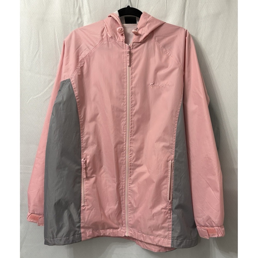 Prarie‎ Mountain Jacket Size XL Full Zip Pink Gray New hood